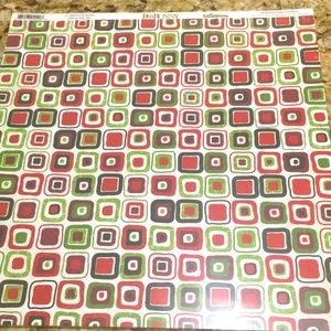 BoBunny Reversible Scrapbook Paper 25 NEW 12” Mistletoe Boxes Acid/Lignin free
